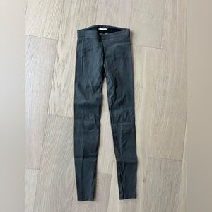 Lamb leather VINCE leggings.